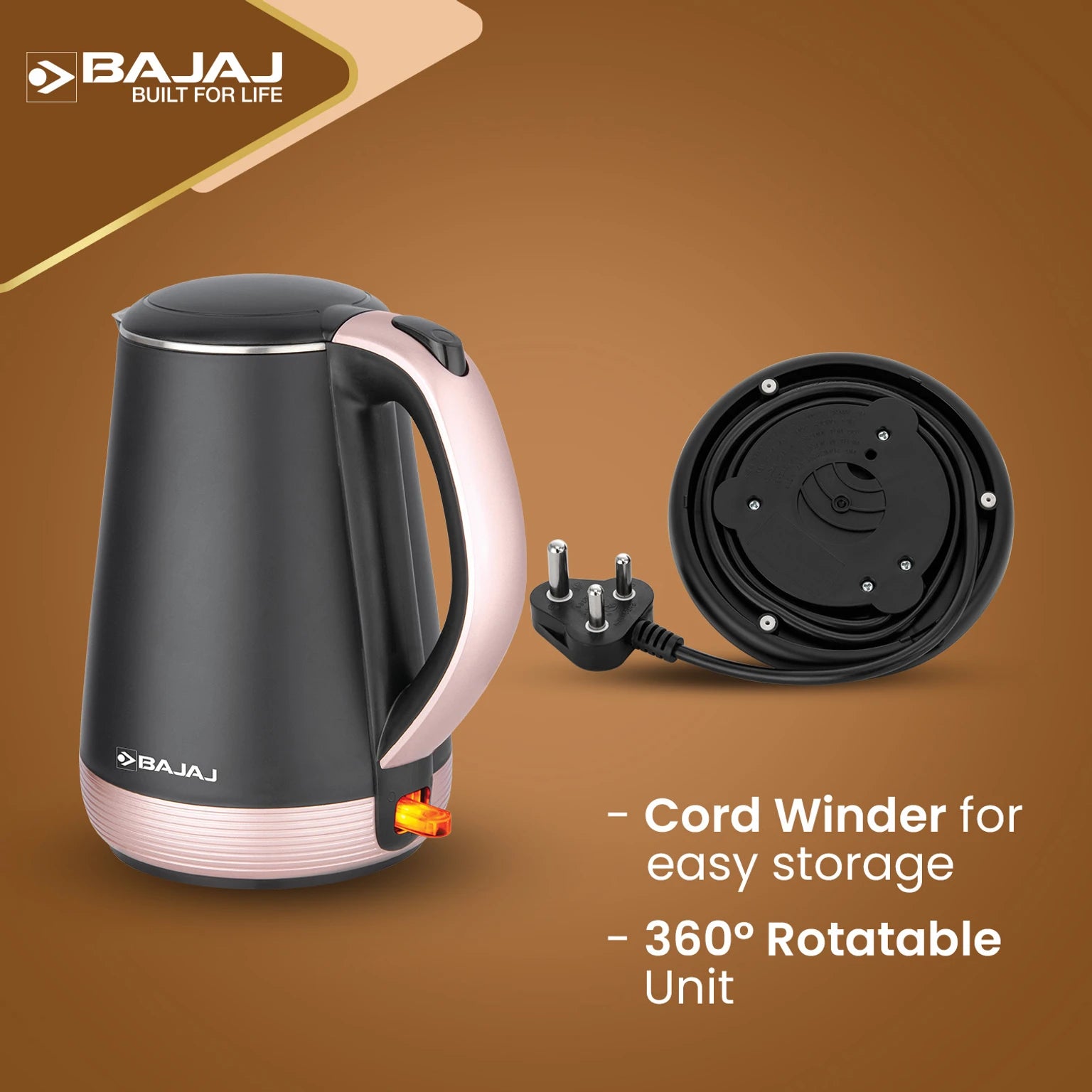 KETTLE KTP 1.7LTR GOLD (670110)1300 W